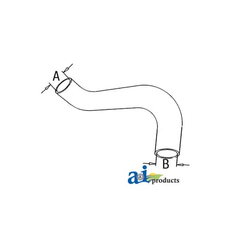 A & I Products Radiator Hose, Lower 12" x5" x2" A-402205R1